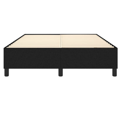 Boxspringframe stof zwart 140x190 cm 140 x 190 cm 35 cm