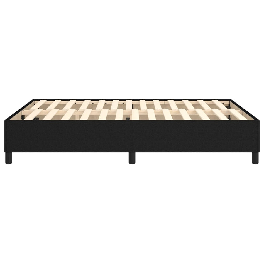 Boxspringframe stof zwart 140x190 cm 140 x 190 cm 35 cm
