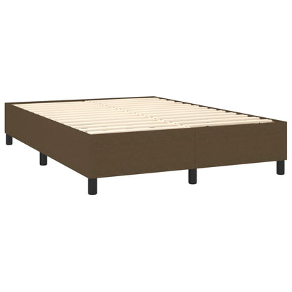 Boxspringframe Stof Donkerbruin 140 x 190 cm 35 cm