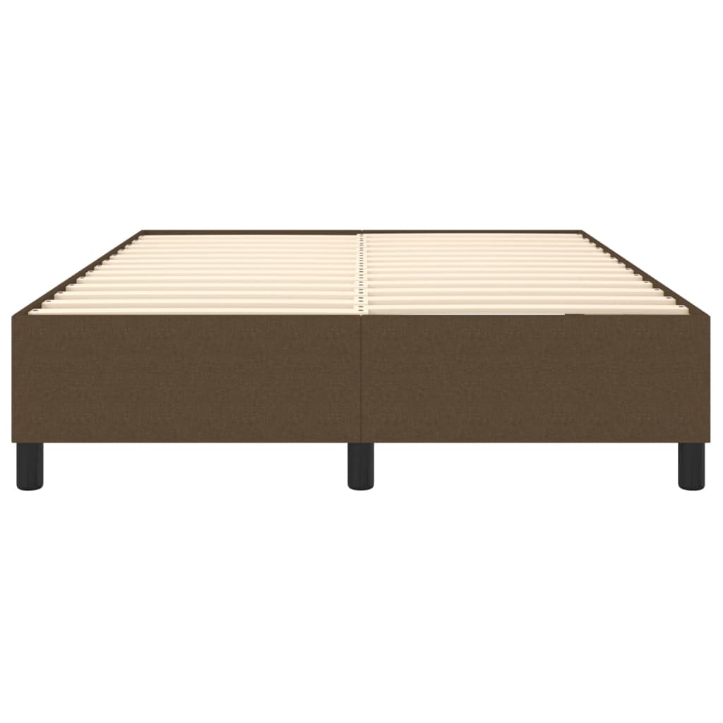 Boxspringframe Stof Donkerbruin 140 x 190 cm 35 cm