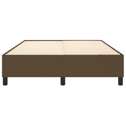 Boxspringframe Stof Donkerbruin 140 x 190 cm 35 cm