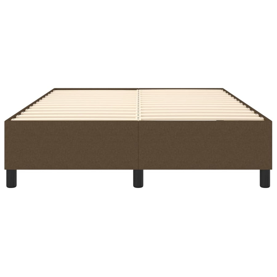 Boxspringframe Stof Donkerbruin 140 x 190 cm 35 cm