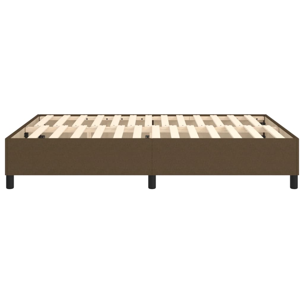 Boxspringframe Stof Donkerbruin 140 x 190 cm 35 cm
