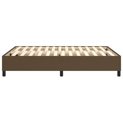 Boxspringframe Stof Donkerbruin 140 x 190 cm 35 cm