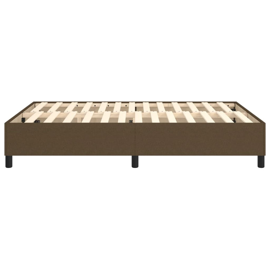 Boxspringframe Stof Donkerbruin 140 x 190 cm 35 cm