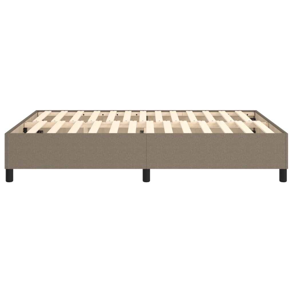 Boxspringframe Stof Taupe 140 x 190 cm 35 cm