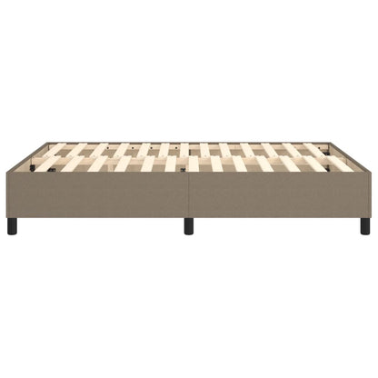Boxspringframe Stof Taupe 140 x 190 cm 35 cm