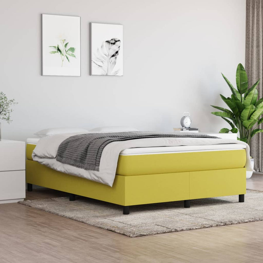 Boxspring bed 140x190 cm stof groen