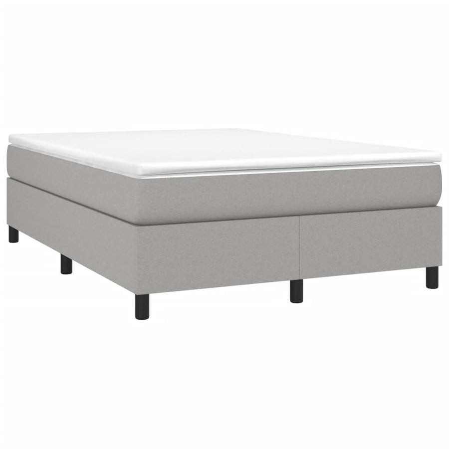 Boxspringframe Stof Lichtgrijs 140 x 200 cm 35 cm