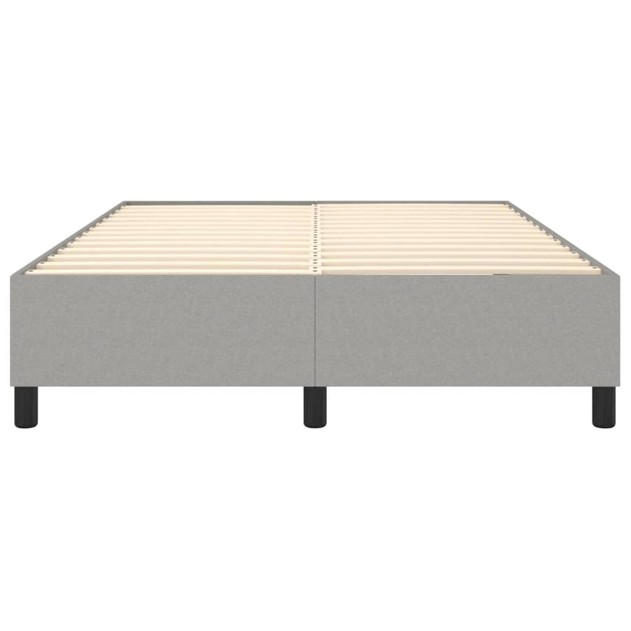 Boxspringframe Stof Lichtgrijs 140 x 200 cm 35 cm
