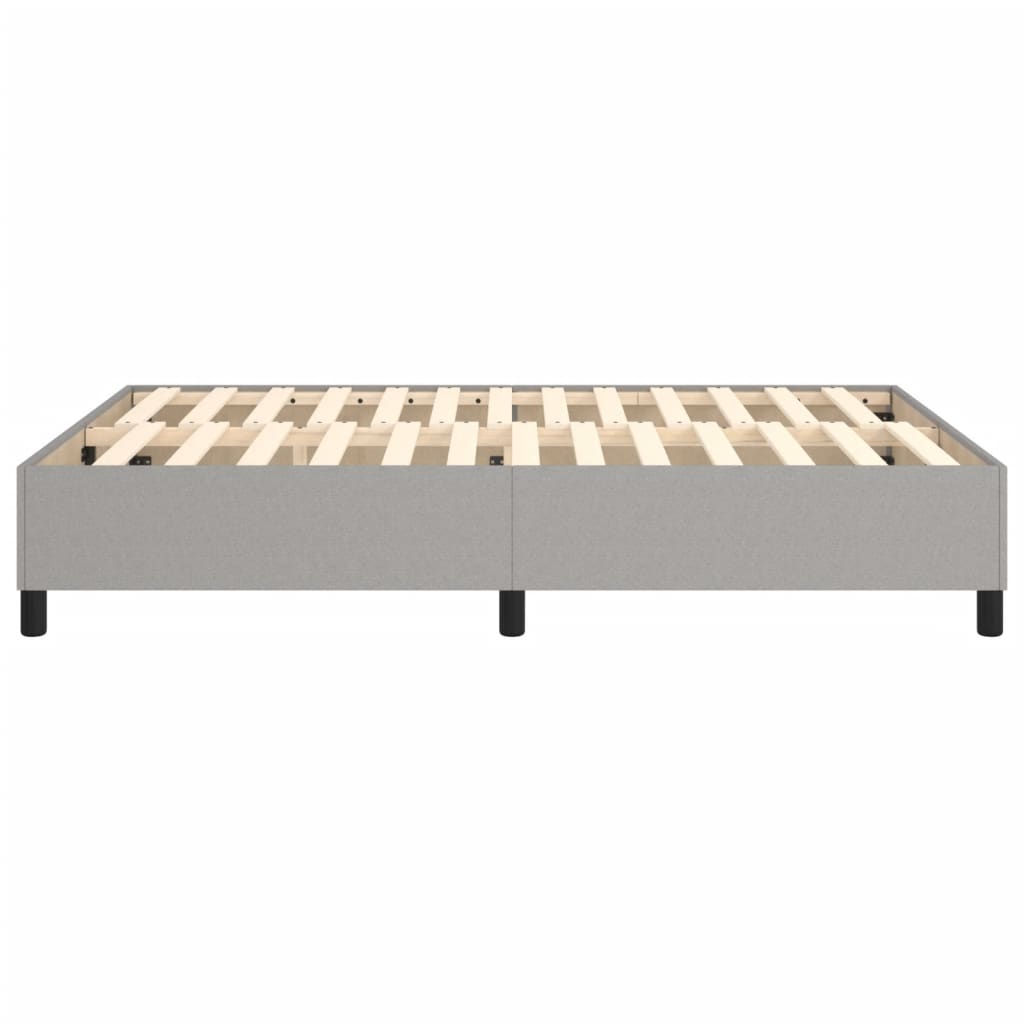 Boxspringframe Stof Lichtgrijs 140 x 200 cm 35 cm