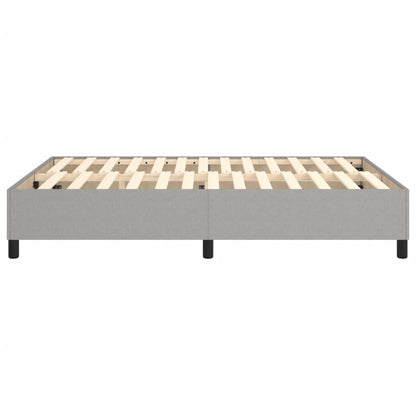 Boxspringframe Stof Lichtgrijs 140 x 200 cm 35 cm