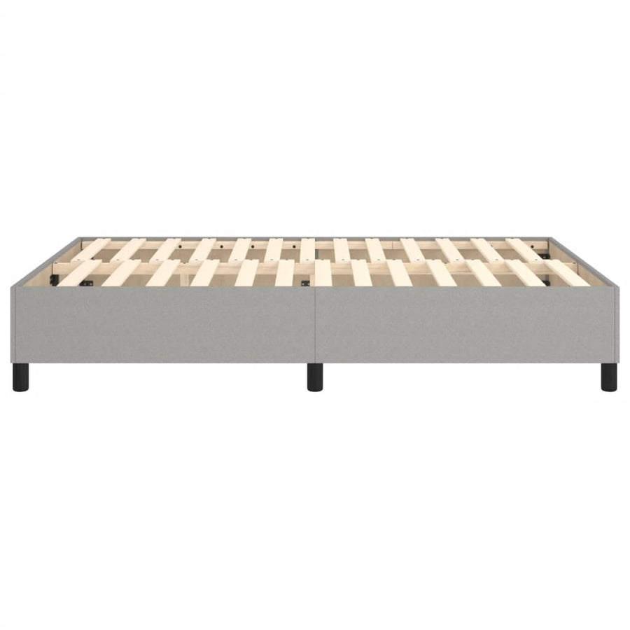 Boxspringframe Stof Lichtgrijs 140 x 200 cm 35 cm