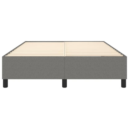 Boxspringframe Stof Donkergrijs 140 x 200 cm 35 cm