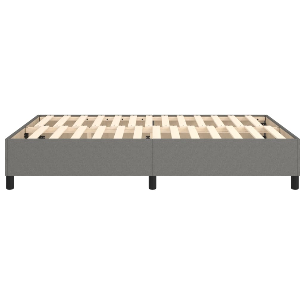 Boxspringframe Stof Donkergrijs 140 x 200 cm 35 cm