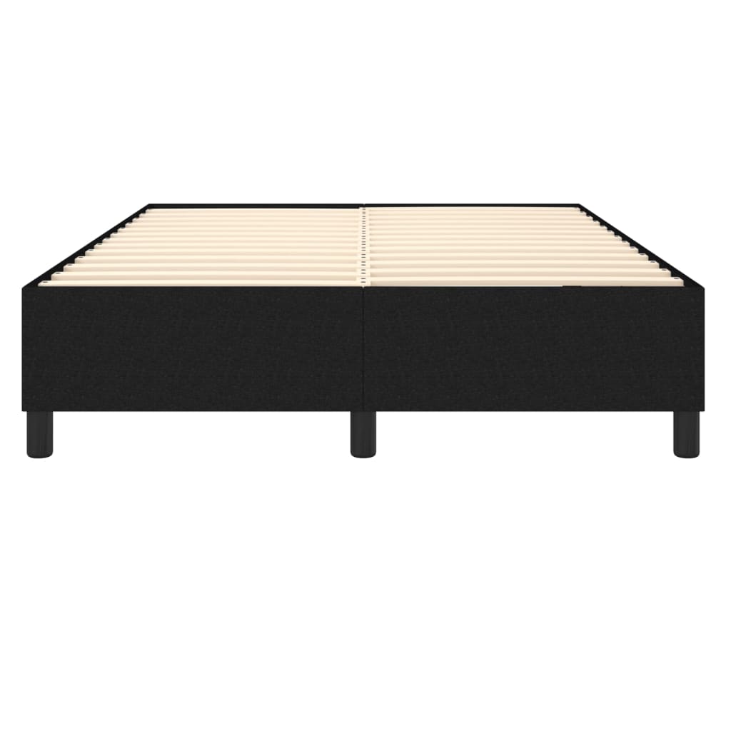 Boxspringframe stof zwart 140x200 cm 140 x 200 cm 35 cm