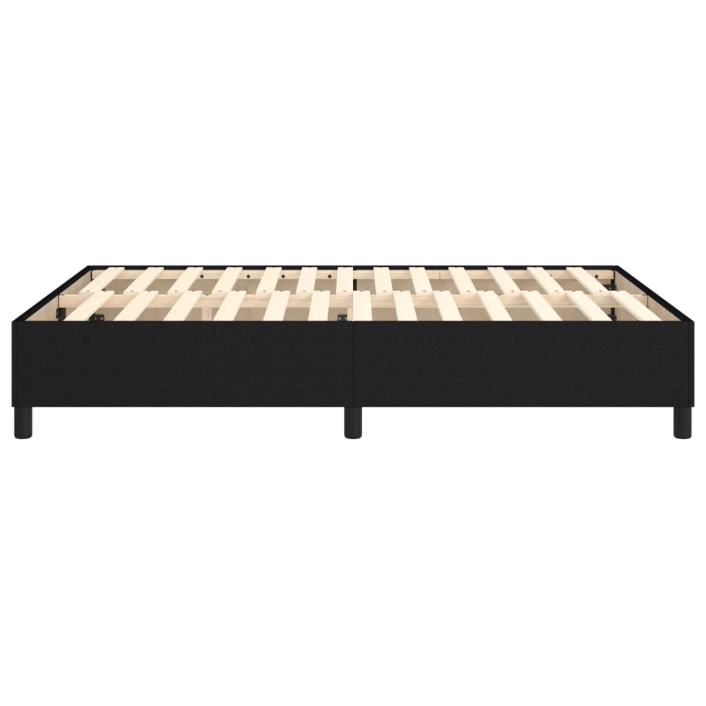 Boxspringframe stof zwart 140x200 cm 140 x 200 cm 35 cm