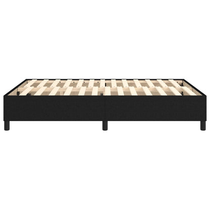 Boxspringframe stof zwart 140x200 cm 140 x 200 cm 35 cm