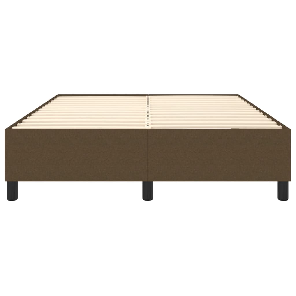 Boxspringframe Stof Donkerbruin 140 x 200 cm 35 cm