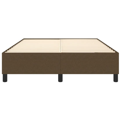 Boxspringframe Stof Donkerbruin 140 x 200 cm 35 cm