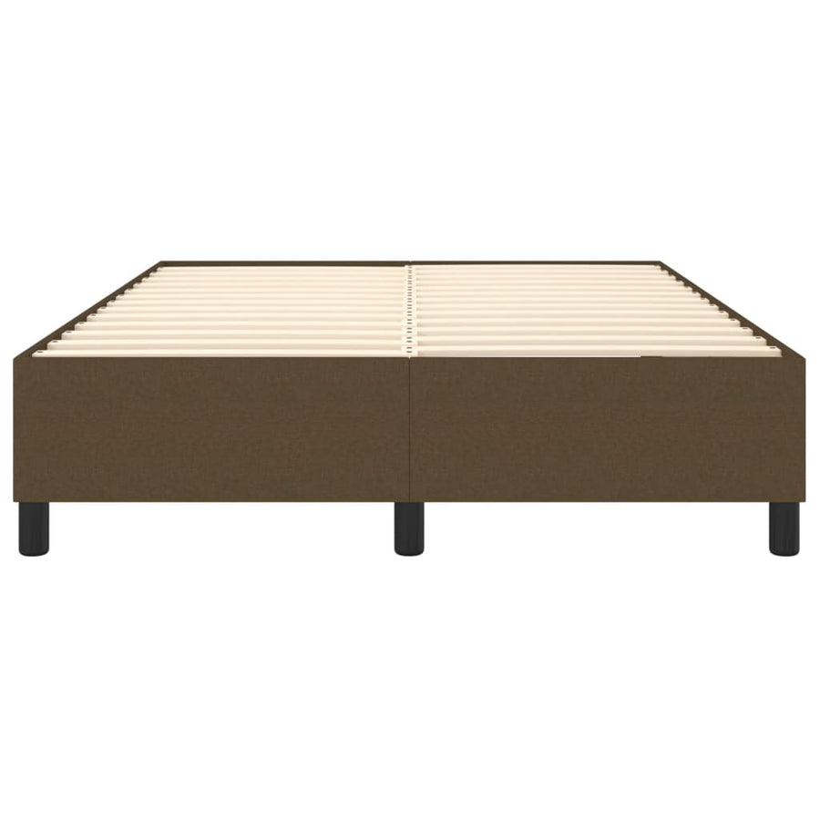 Boxspringframe Stof Donkerbruin 140 x 200 cm 35 cm