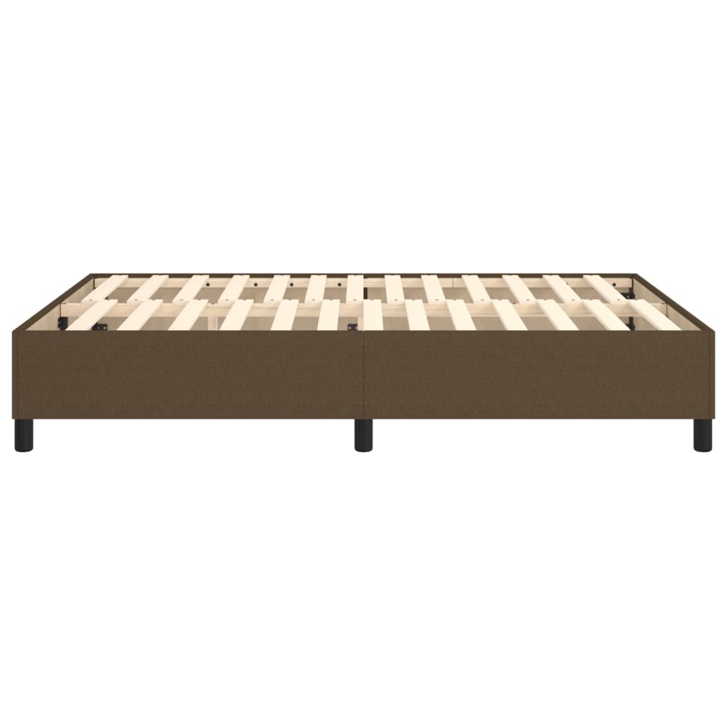 Boxspringframe Stof Donkerbruin 140 x 200 cm 35 cm
