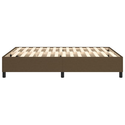 Boxspringframe Stof Donkerbruin 140 x 200 cm 35 cm