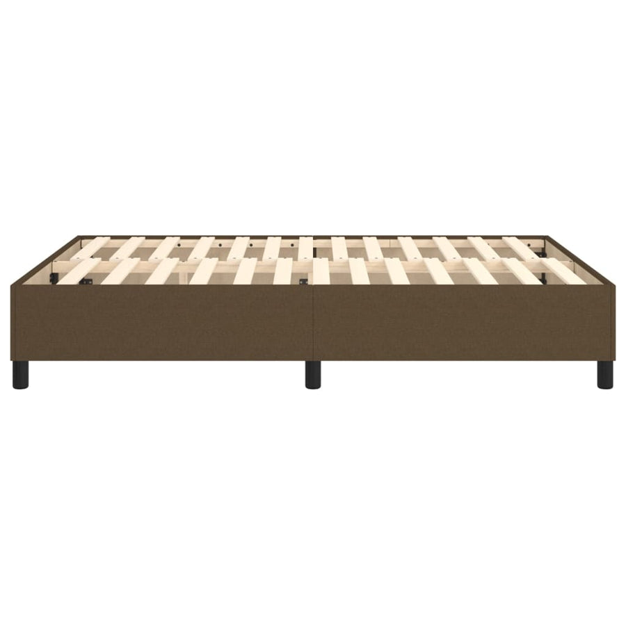 Boxspringframe Stof Donkerbruin 140 x 200 cm 35 cm