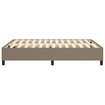Boxspringframe Stof Taupe 140 x 200 cm 35 cm