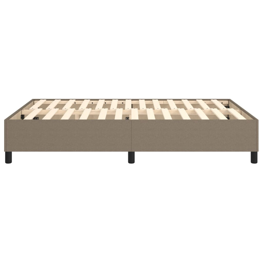 Boxspringframe Stof Taupe 140 x 200 cm 35 cm