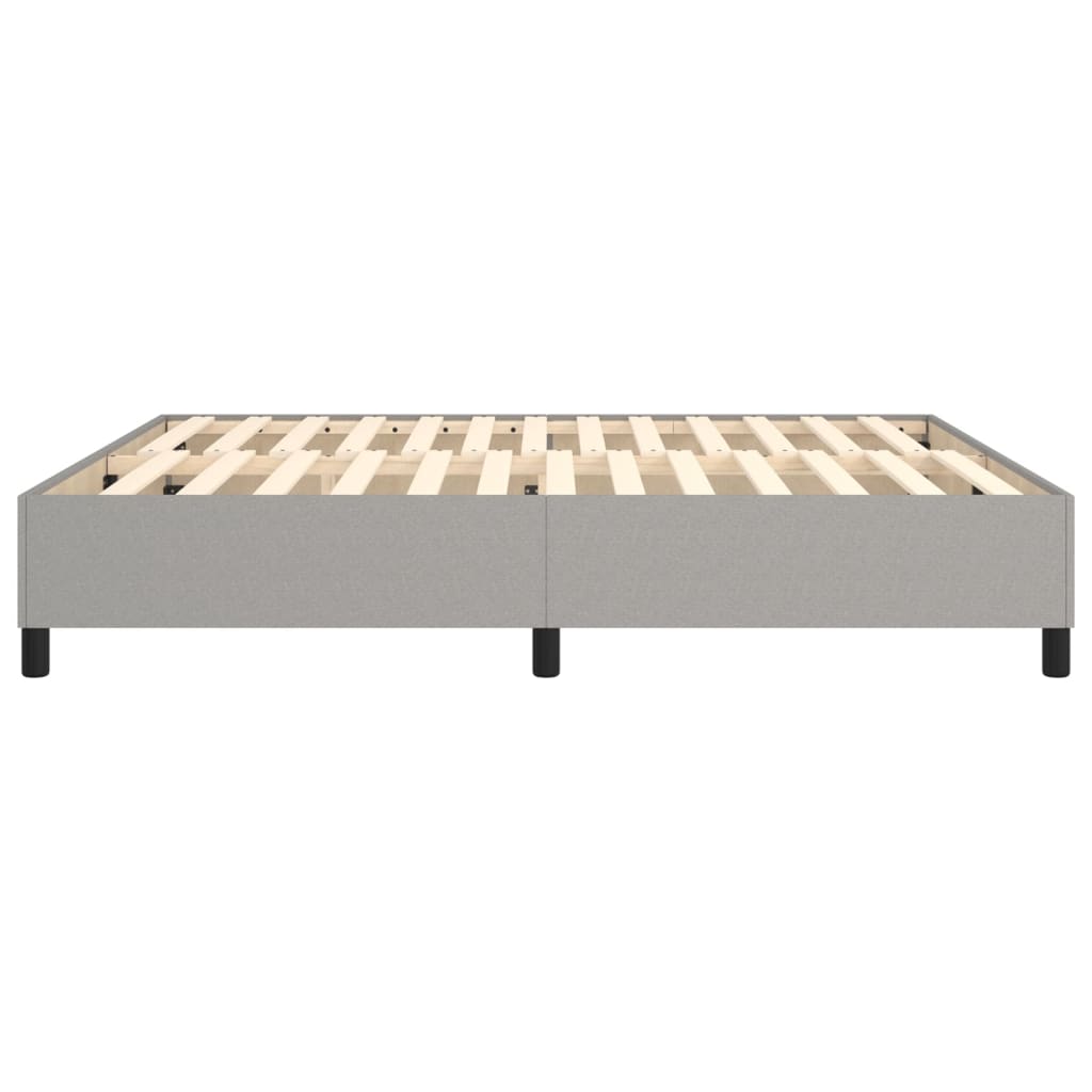 Boxspringframe Stof Lichtgrijs 160 x 200 cm 35 cm