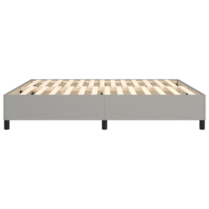Boxspringframe Stof Lichtgrijs 160 x 200 cm 35 cm