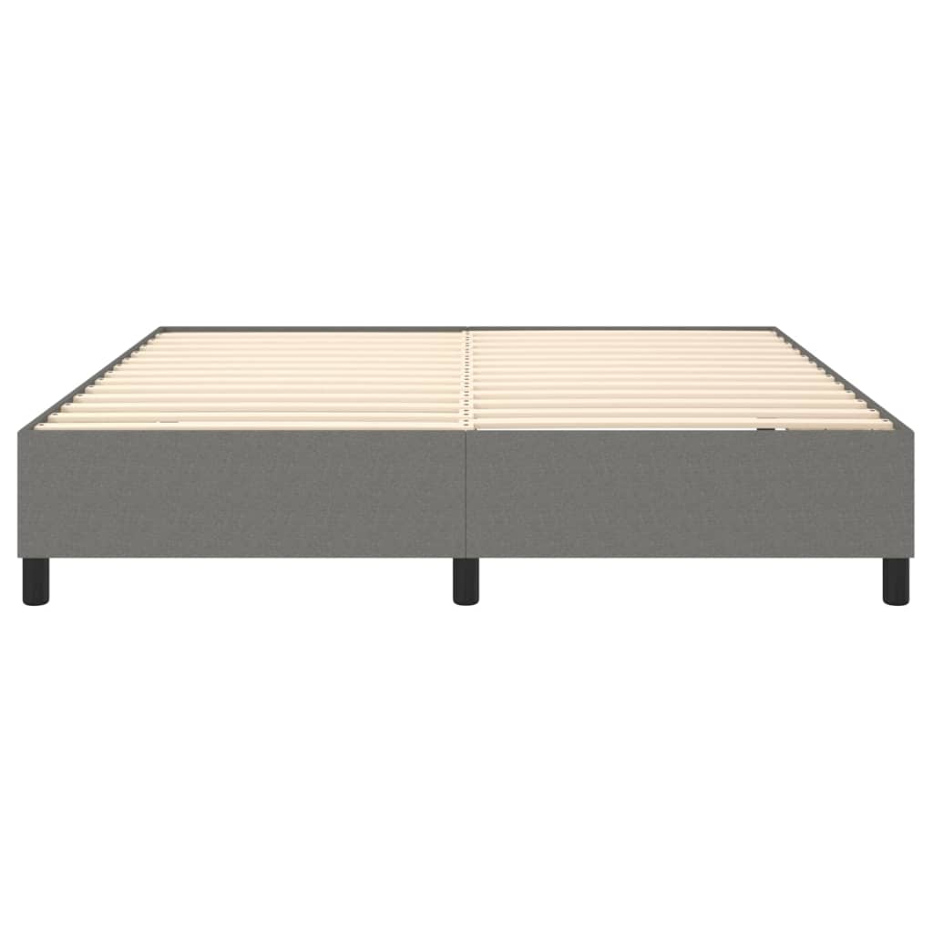 Boxspringframe Stof Donkergrijs 160 x 200 cm 35 cm