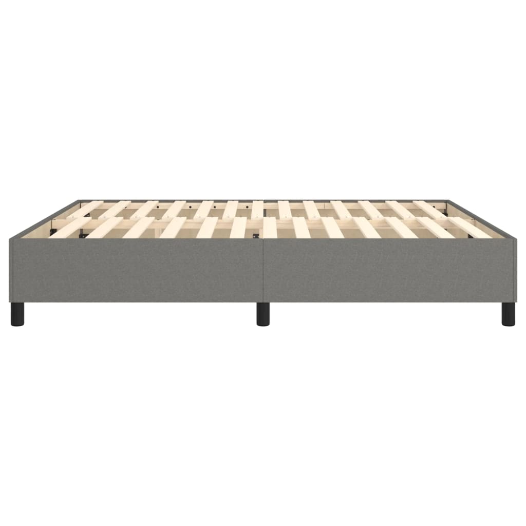 Boxspringframe Stof Donkergrijs 160 x 200 cm 35 cm