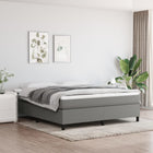 Boxspringframe Stof Donkergrijs 160 x 200 cm 35 cm