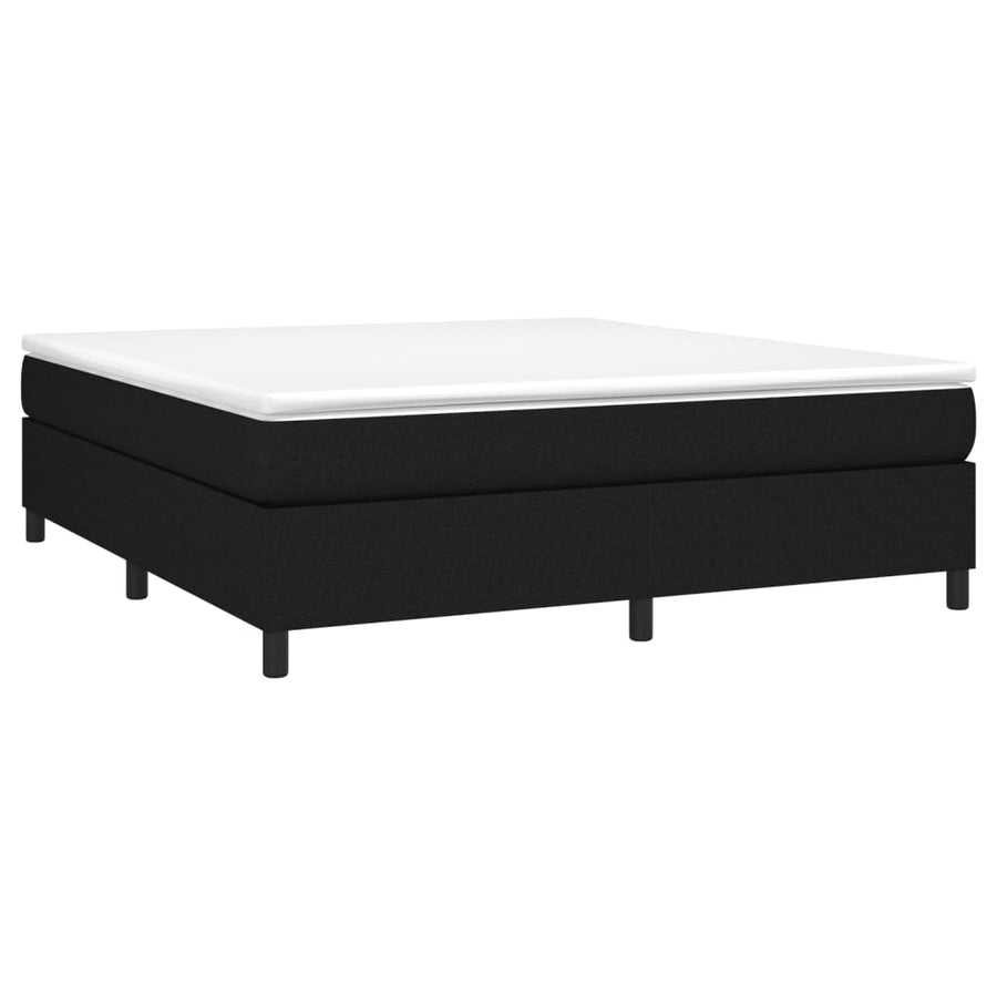 Boxspringframe stof zwart 160x200 cm 160 x 200 cm 35 cm