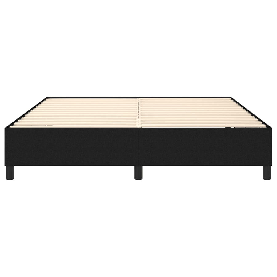 Boxspringframe stof zwart 160x200 cm 160 x 200 cm 35 cm