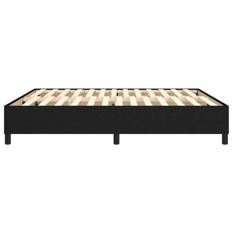Boxspringframe stof zwart 160x200 cm 160 x 200 cm 35 cm