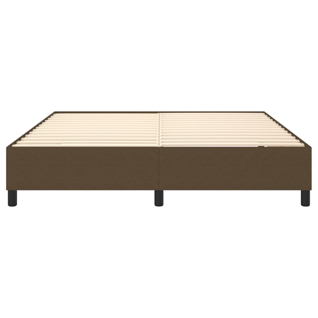Boxspringframe Stof Donkerbruin 160 x 200 cm 35 cm