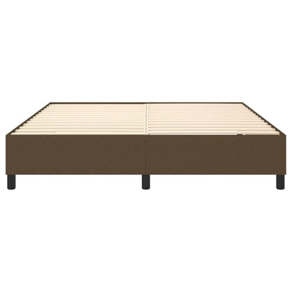 Boxspringframe Stof Donkerbruin 160 x 200 cm 35 cm