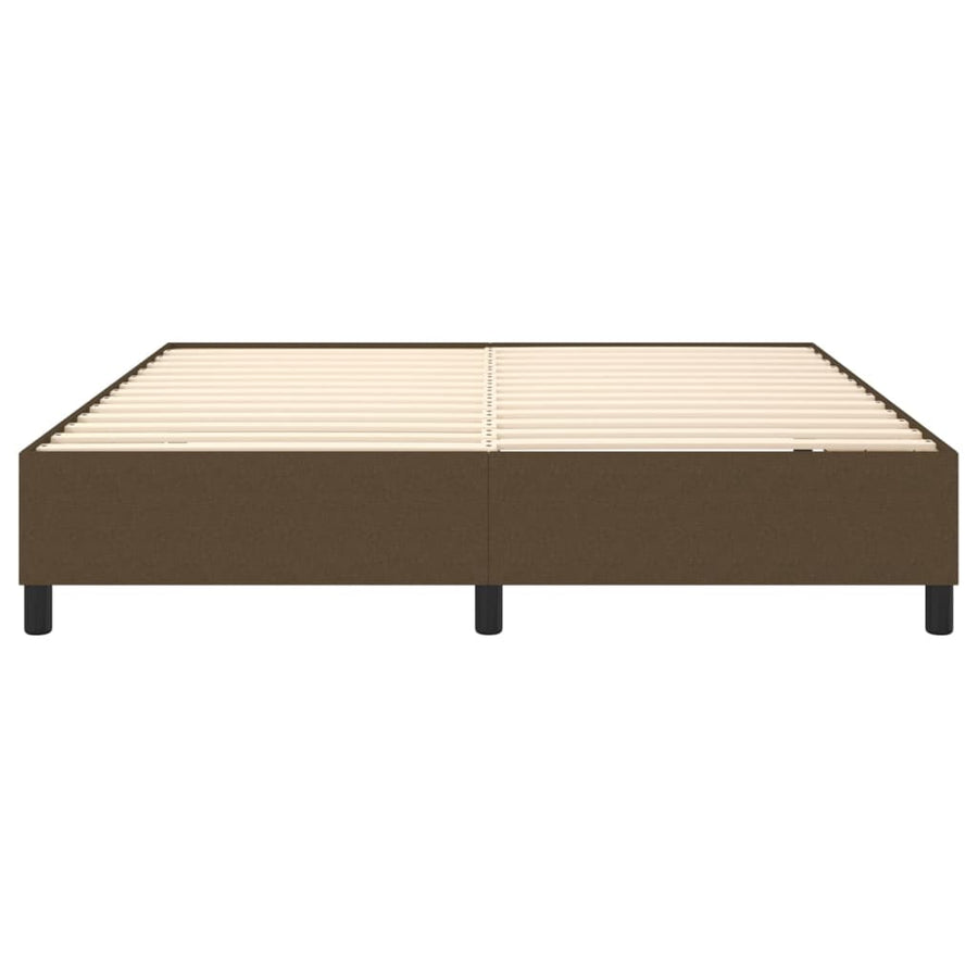 Boxspringframe Stof Donkerbruin 160 x 200 cm 35 cm