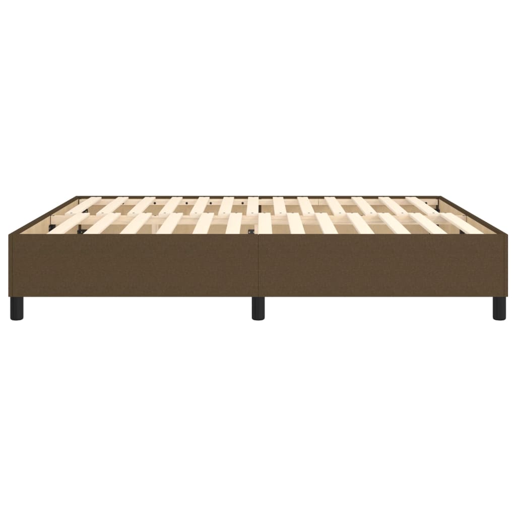 Boxspringframe Stof Donkerbruin 160 x 200 cm 35 cm