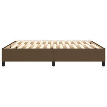 Boxspringframe Stof Donkerbruin 160 x 200 cm 35 cm