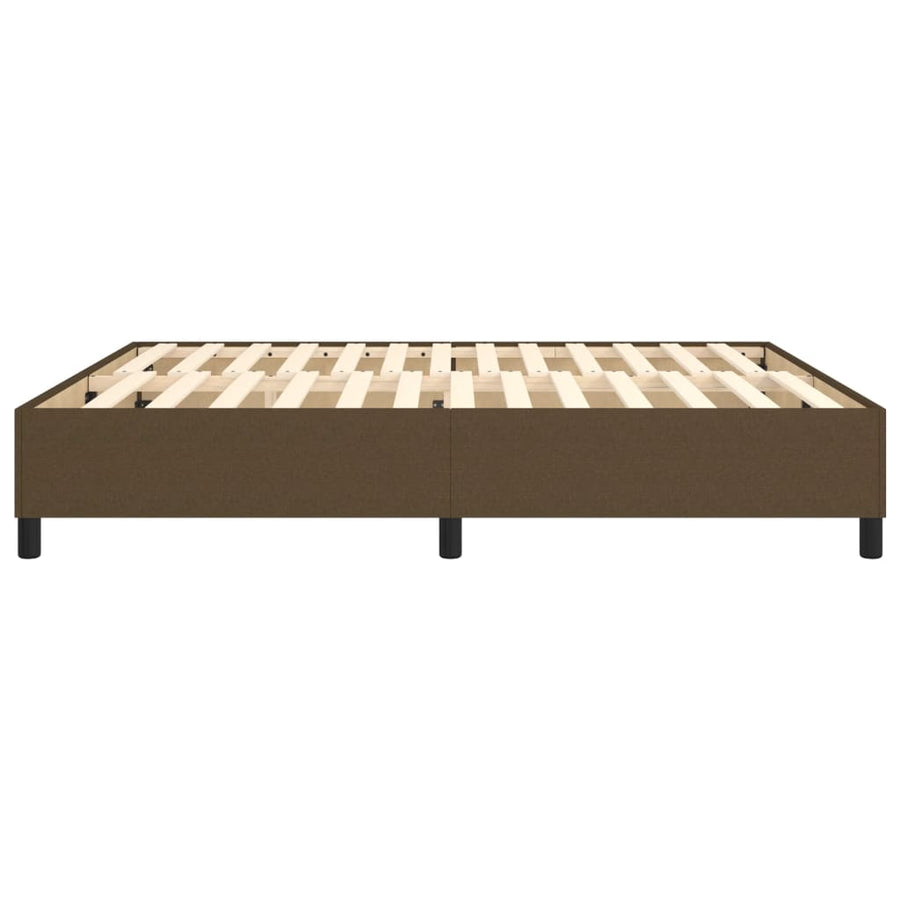 Boxspringframe Stof Donkerbruin 160 x 200 cm 35 cm