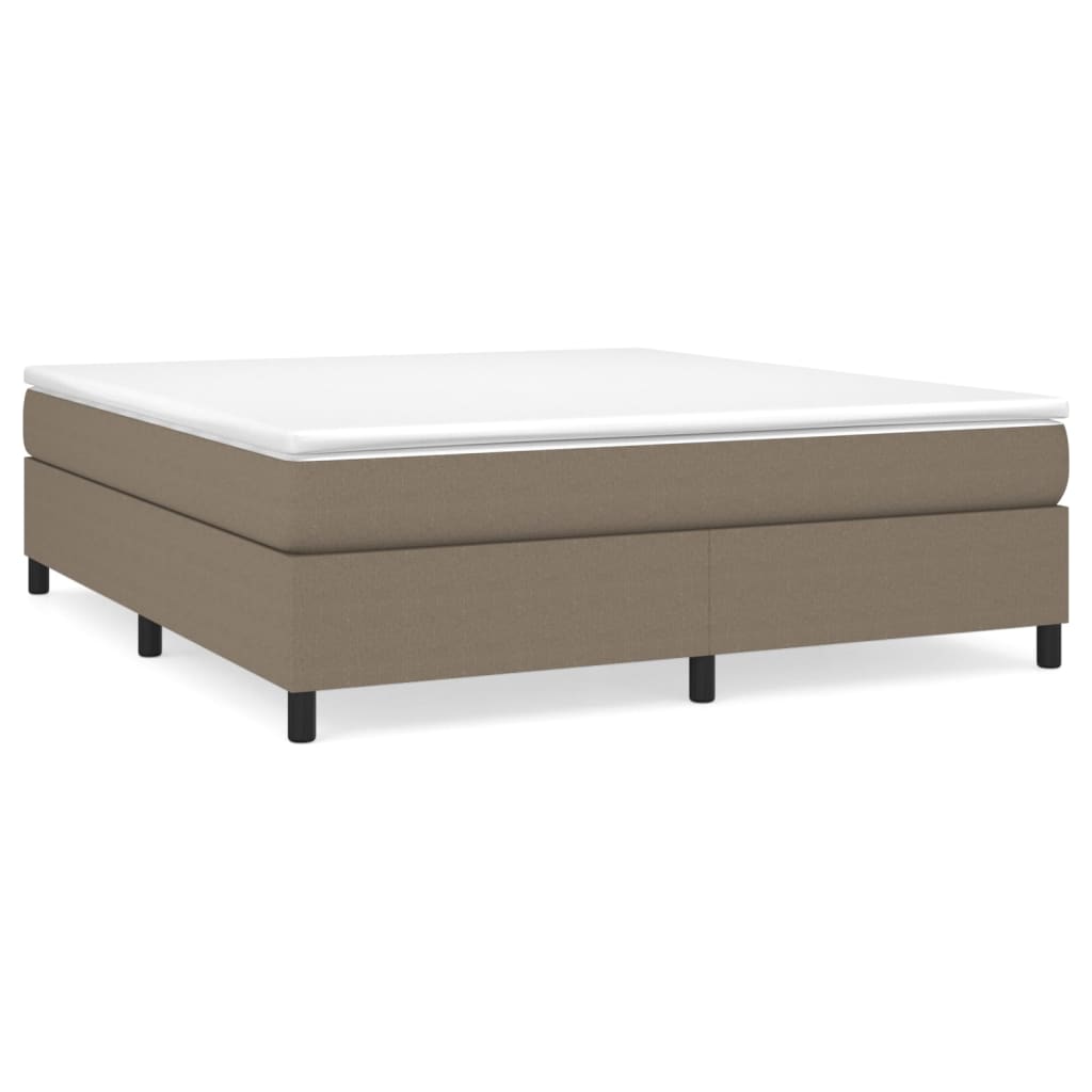 Boxspringframe Stof Taupe 160 x 200 cm 35 cm