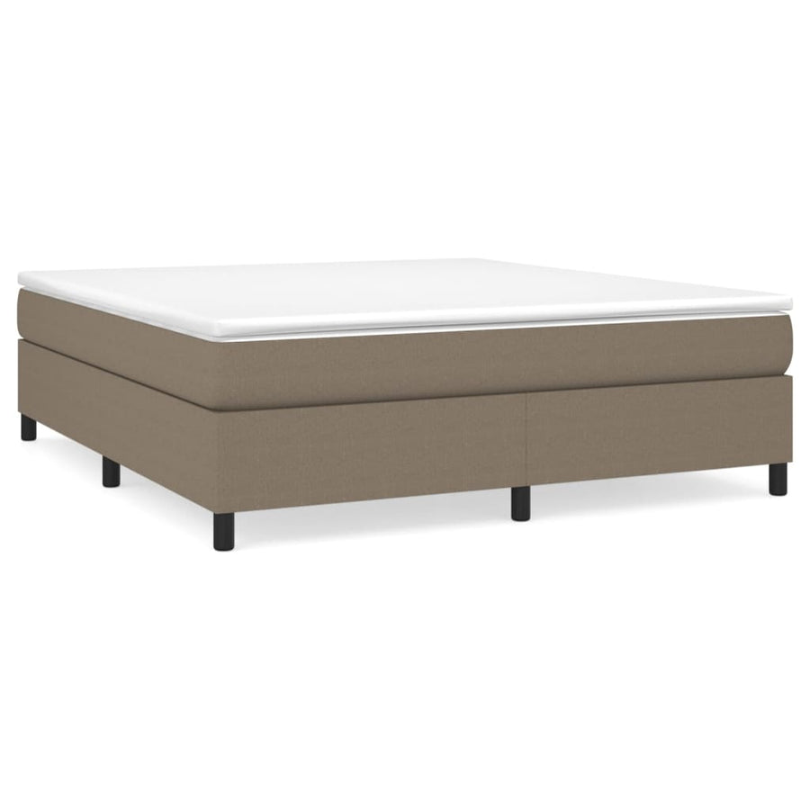 Boxspringframe Stof Taupe 160 x 200 cm 35 cm
