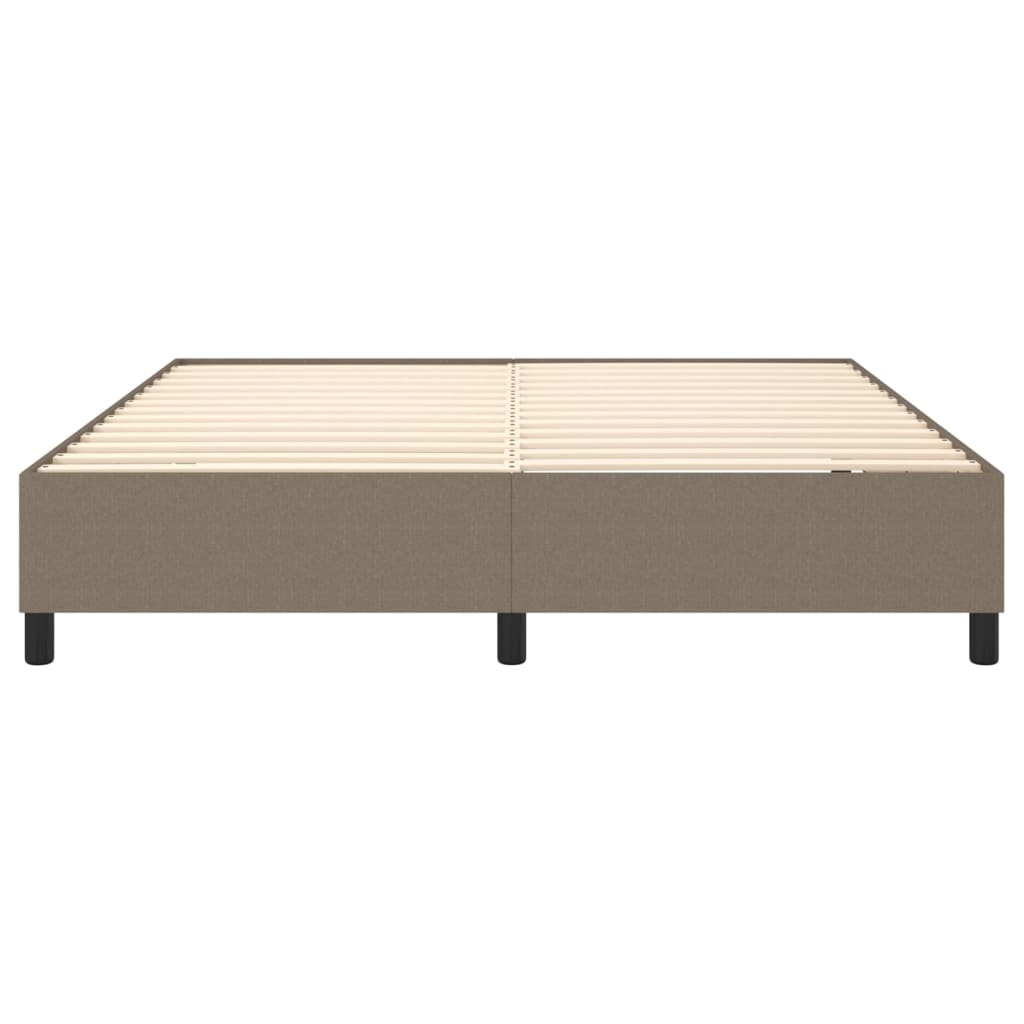 Boxspringframe Stof Taupe 160 x 200 cm 35 cm