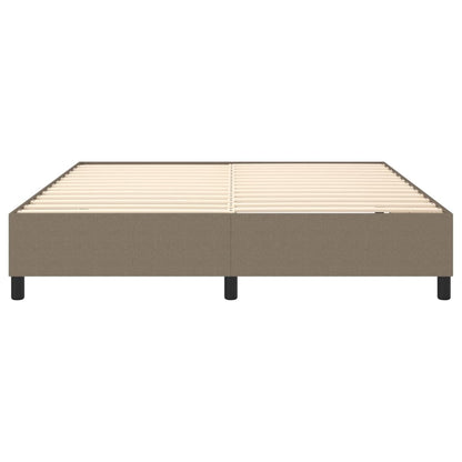Boxspringframe Stof Taupe 160 x 200 cm 35 cm
