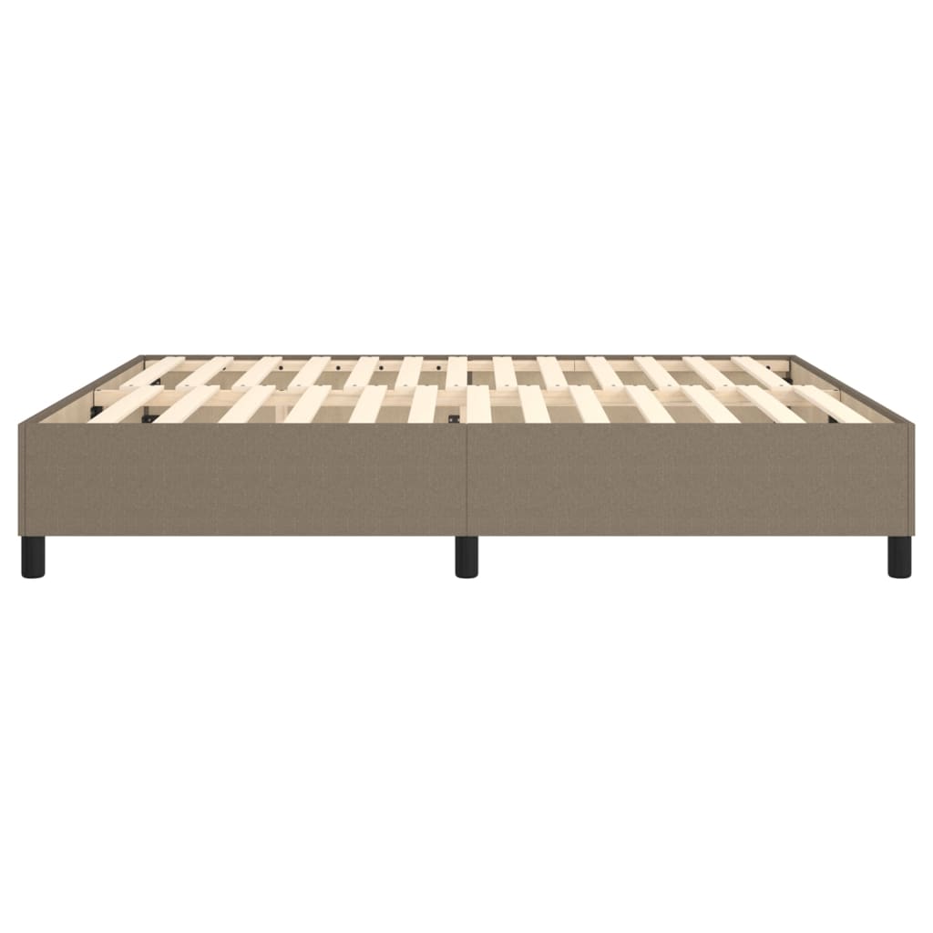Boxspringframe Stof Taupe 160 x 200 cm 35 cm