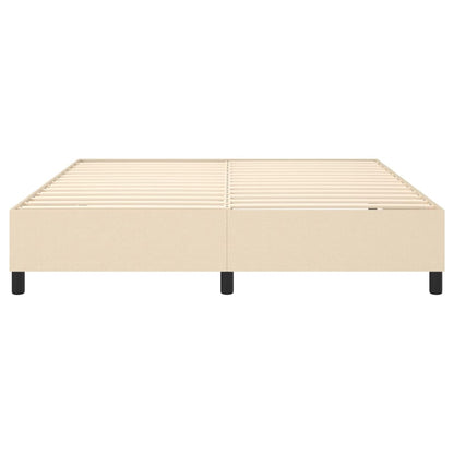 Boxspringframe Stof Kleurig Crème 160 x 200 cm 35 cm